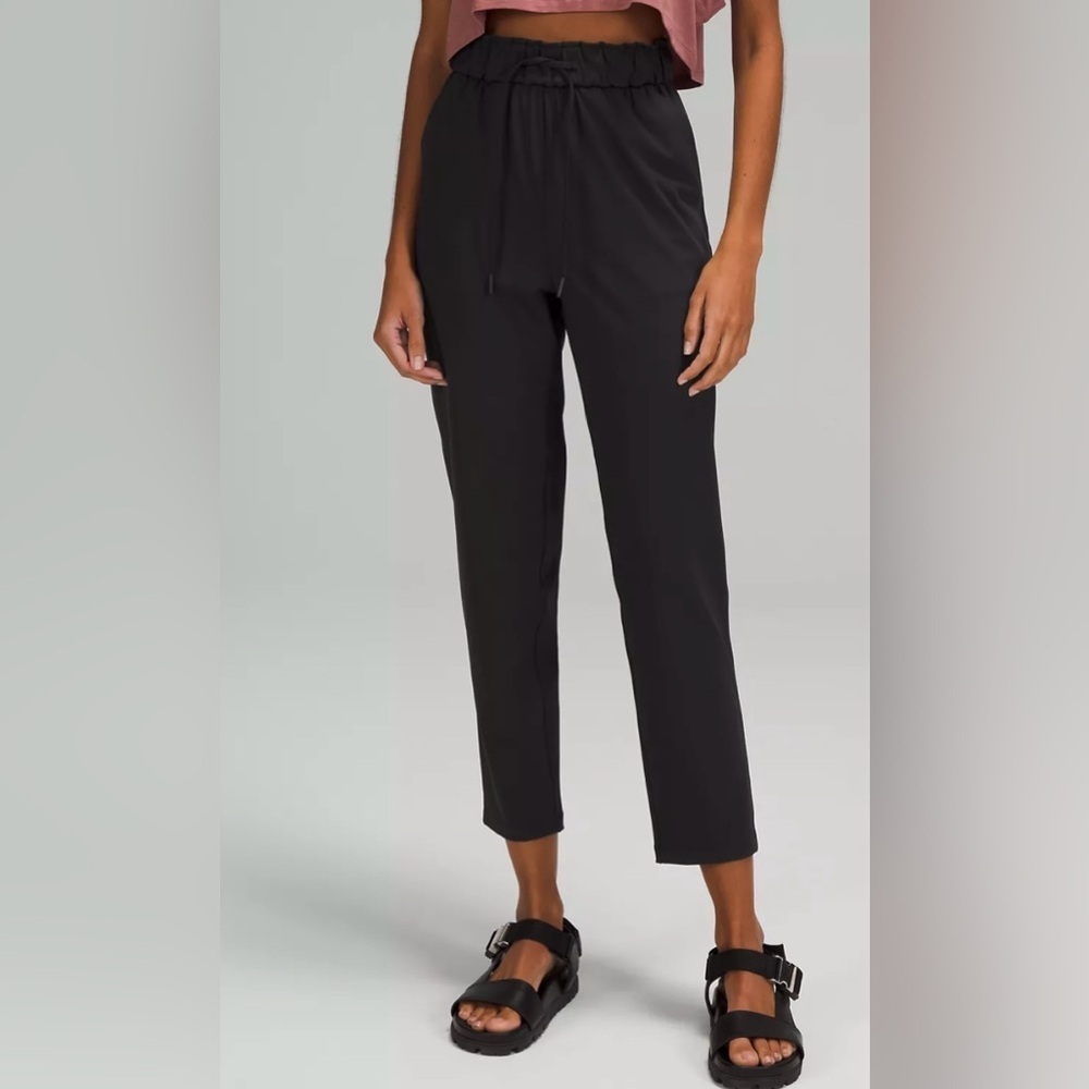 Lululemon Stretch High-Rise Pant 7/8 Length Black Size 0 Athleisure